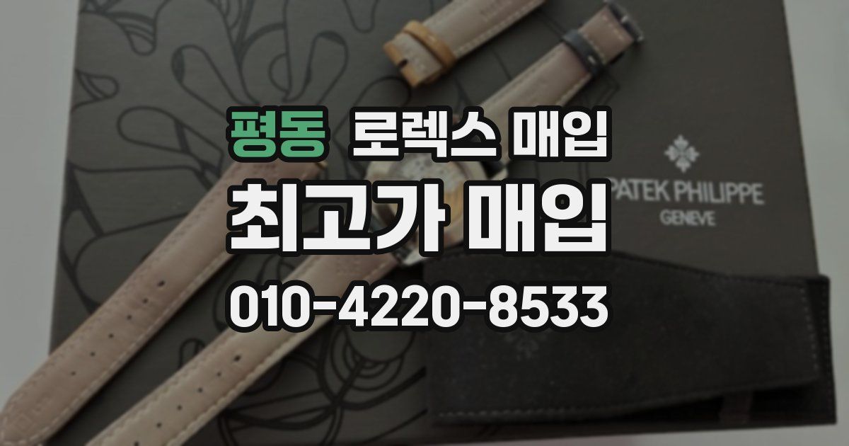 평동 로렉스 매입
