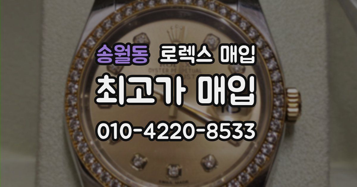 송월동 로렉스 매입