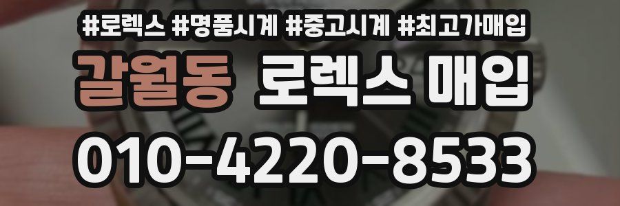 갈월동 로렉스 매입