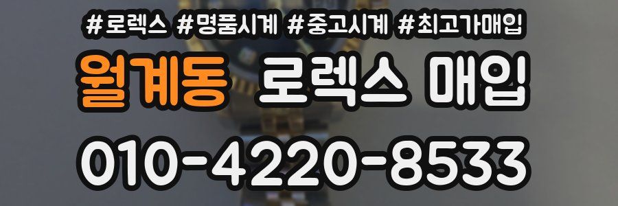 월계동 로렉스 매입