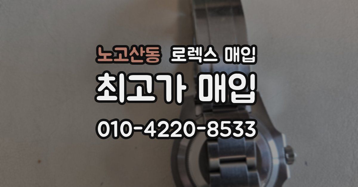 노고산동 로렉스 매입
