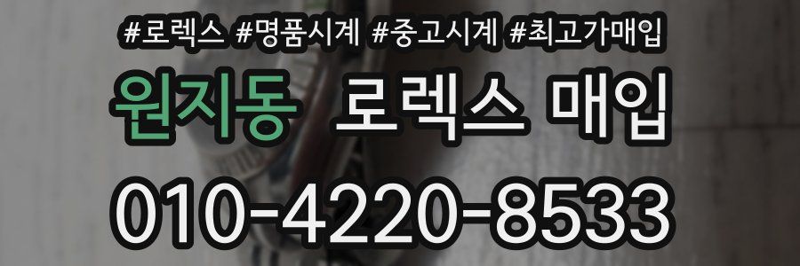 원지동 로렉스 매입