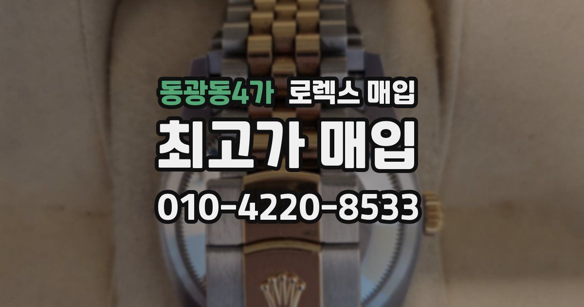 동광동4가 로렉스 매입