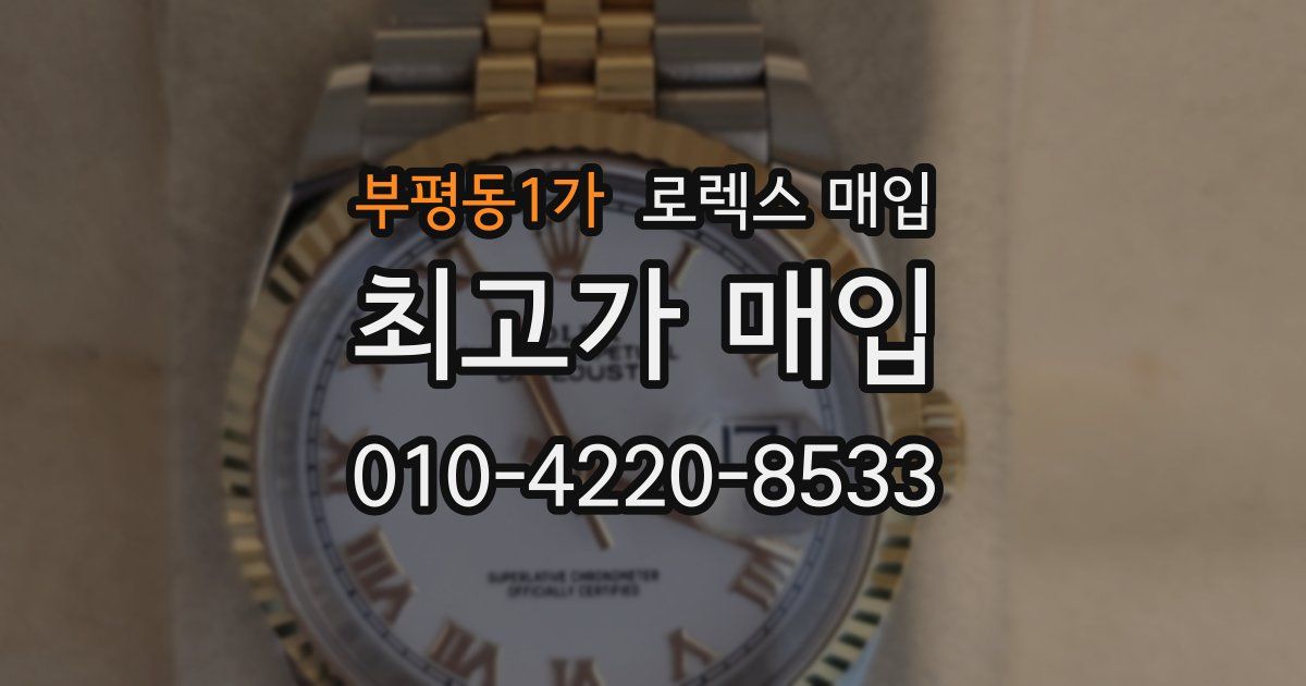부평동1가 로렉스 매입