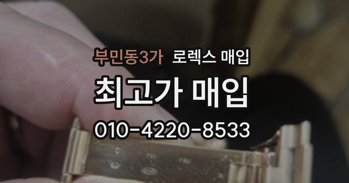 부민동3가 로렉스 매입