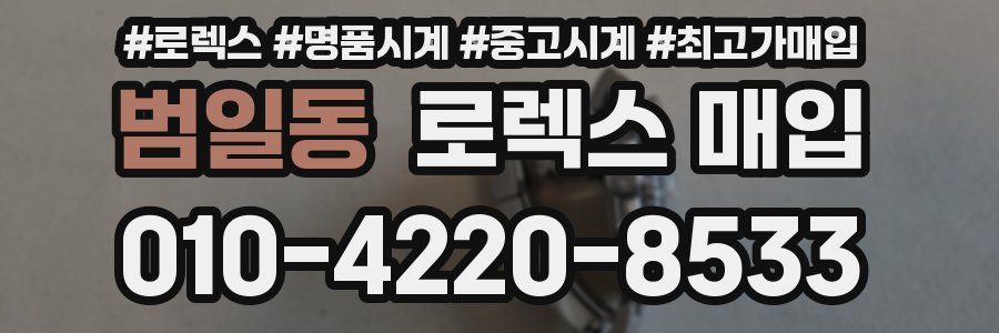 범일동 로렉스 매입