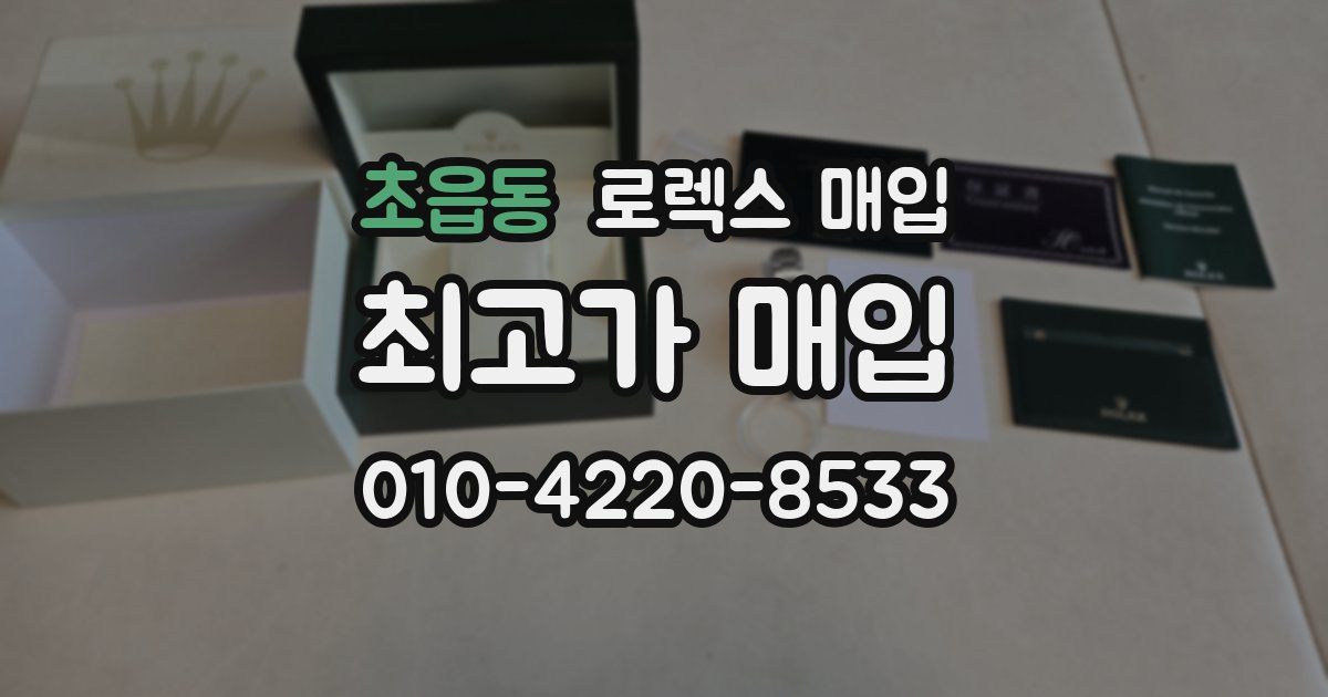 초읍동 로렉스 매입