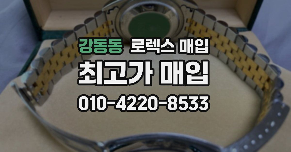 강동동 로렉스 매입