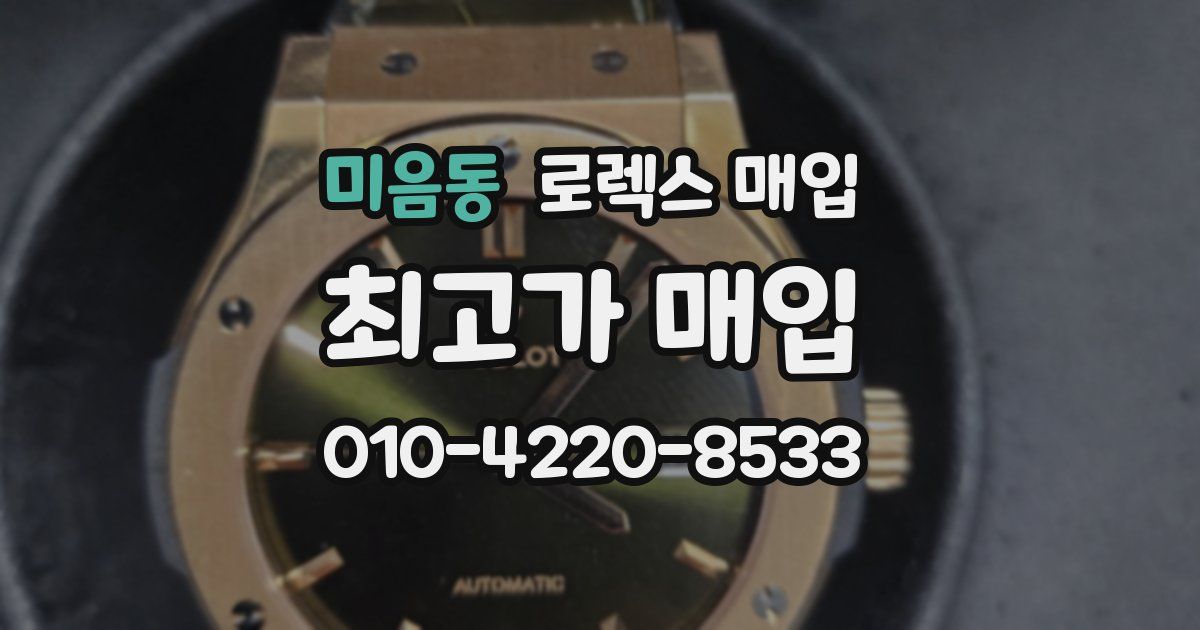 미음동 로렉스 매입