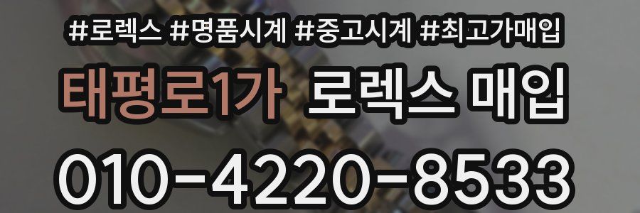 태평로1가 로렉스 매입