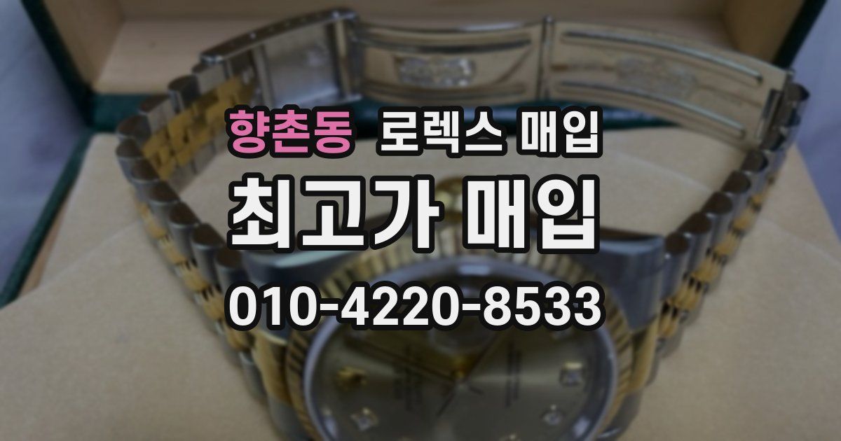 향촌동 로렉스 매입