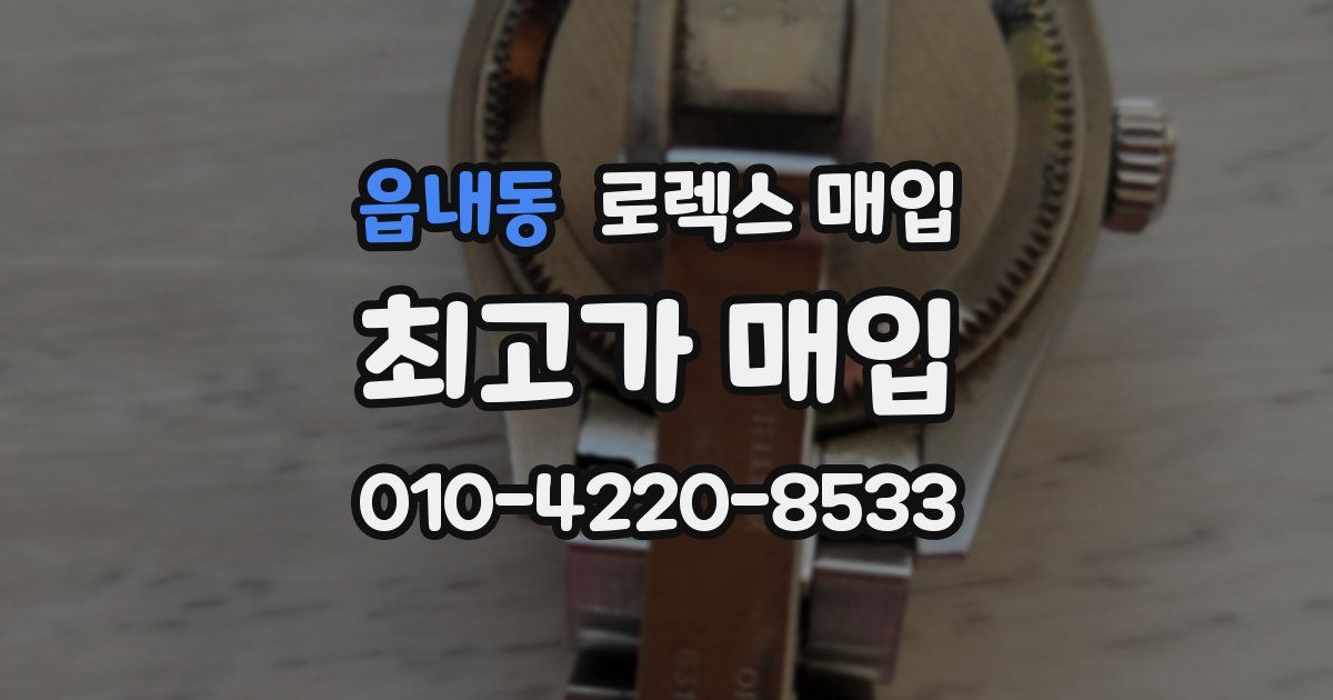 읍내동 로렉스 매입