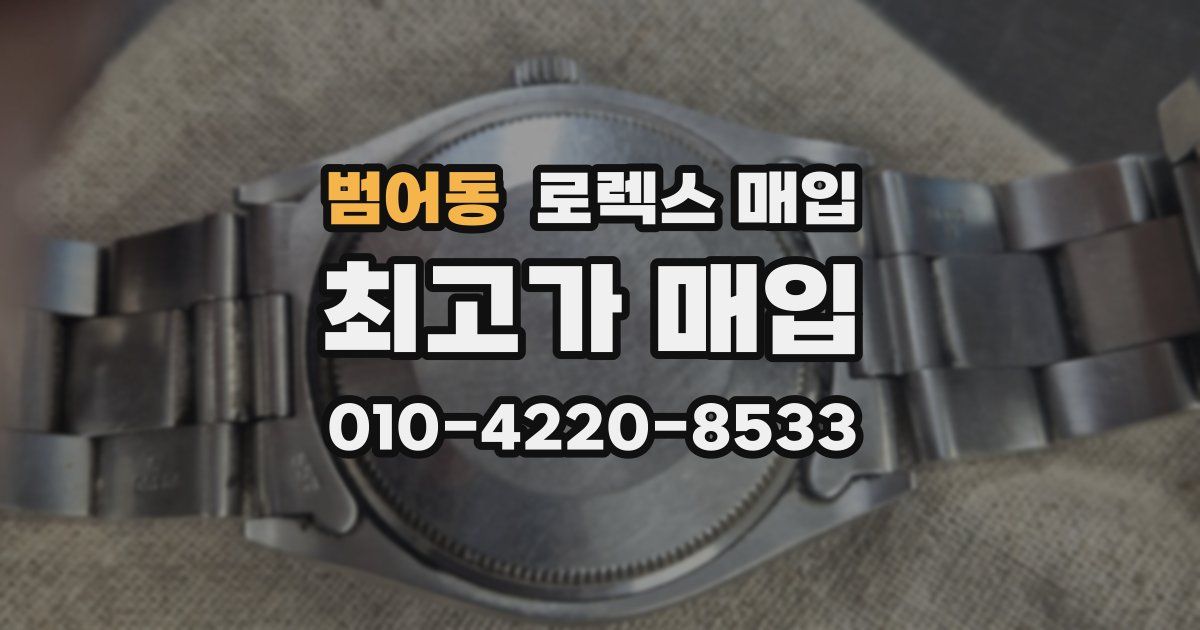 범어동 로렉스 매입