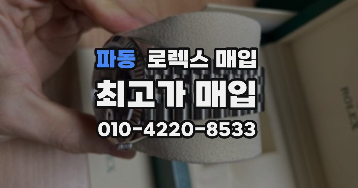 파동 로렉스 매입
