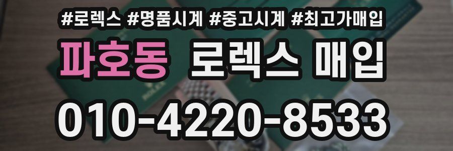 파호동 로렉스 매입