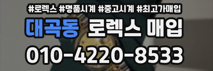 대곡동 로렉스 매입