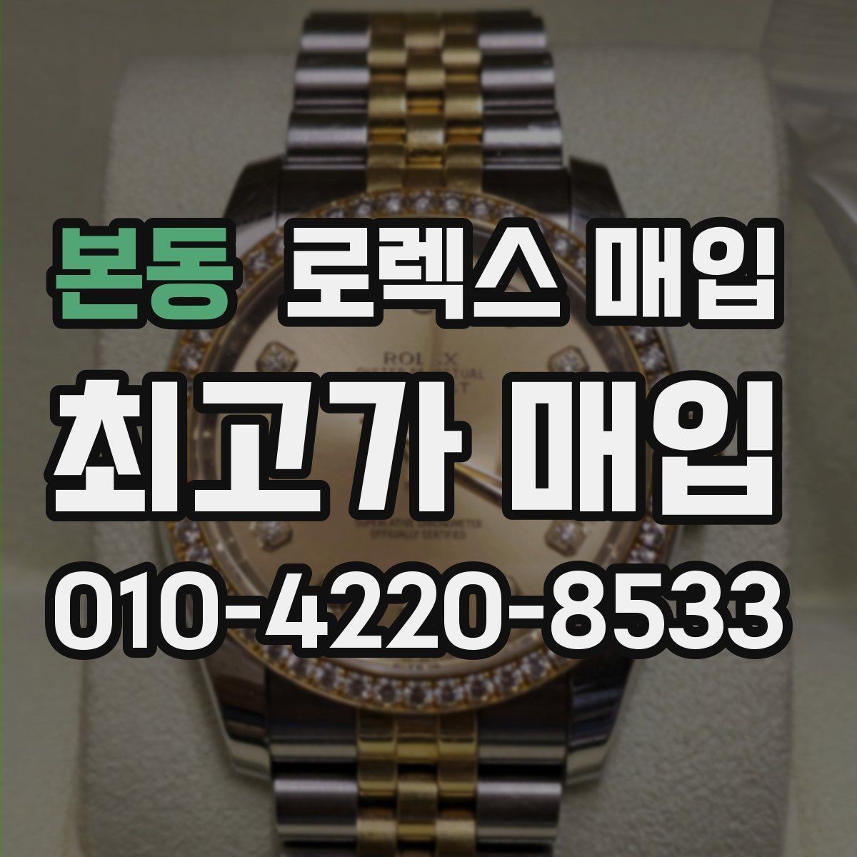 본동 로렉스 매입 레퍼런스 번호 확인 방법