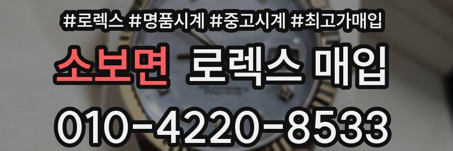 소보면 로렉스 매입