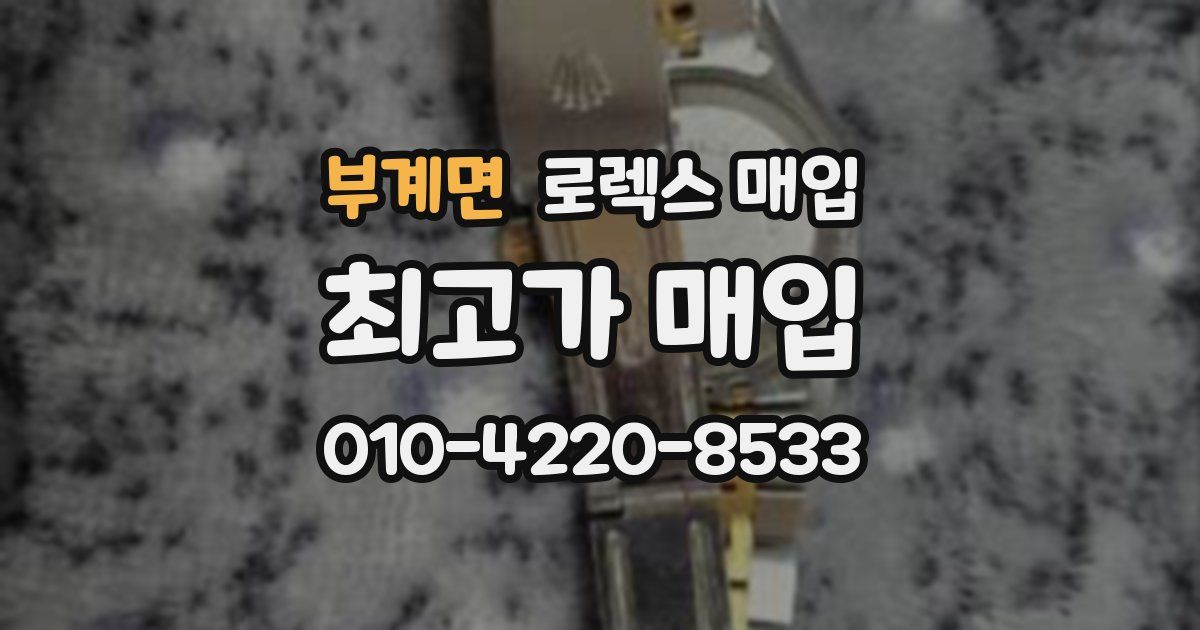 부계면 로렉스 매입