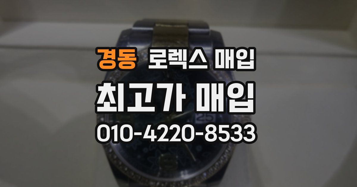 경동 로렉스 매입