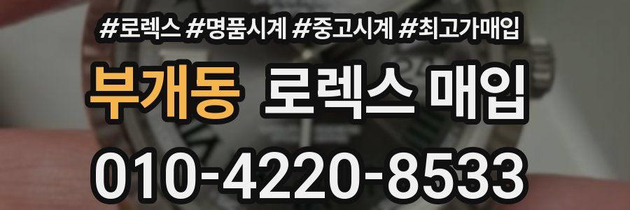 부개동 로렉스 매입