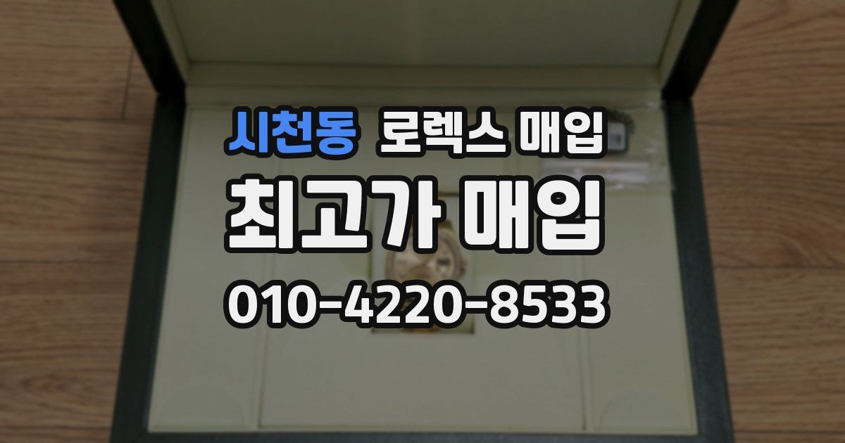 시천동 로렉스 매입