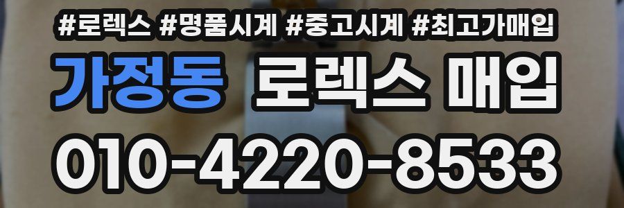 가정동 로렉스 매입