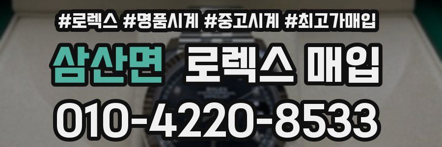 삼산면 로렉스 매입