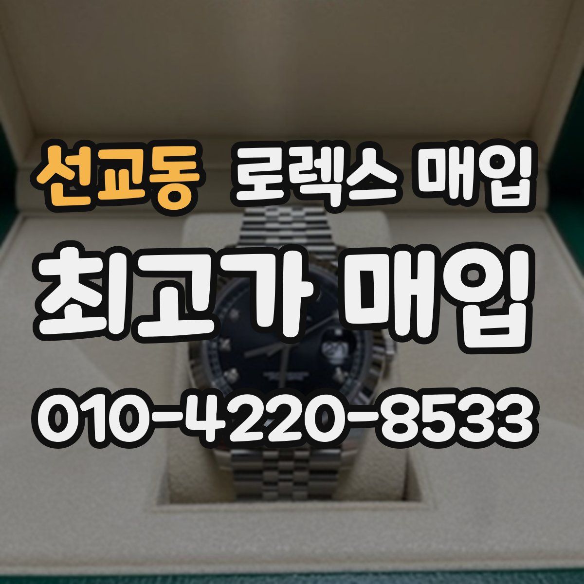 선교동 로렉스 매입