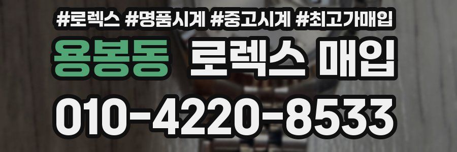 용봉동 로렉스 매입