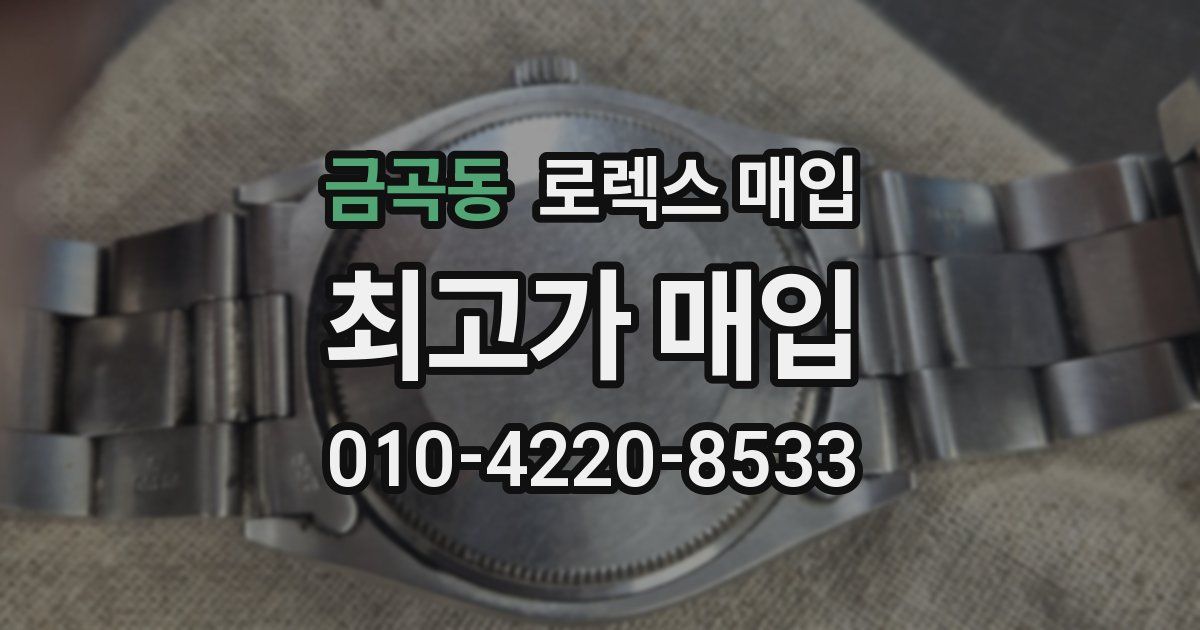 금곡동 로렉스 매입