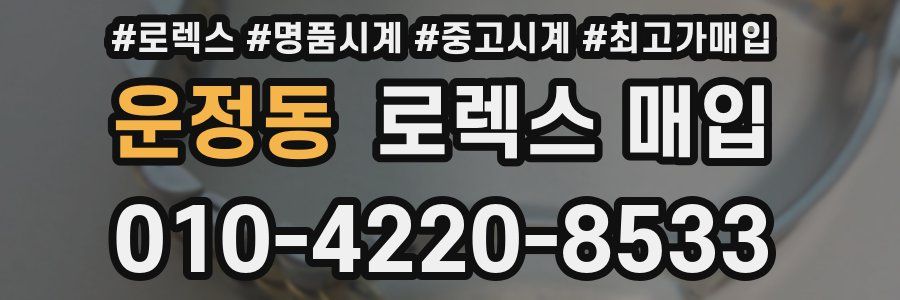 운정동 로렉스 매입