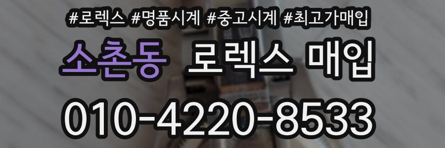 소촌동 로렉스 매입