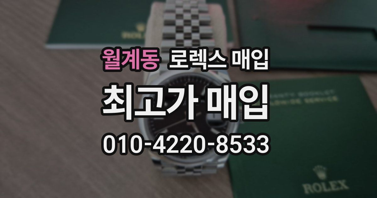 월계동 로렉스 매입