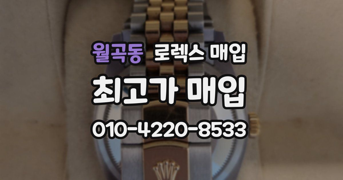 월곡동 로렉스 매입