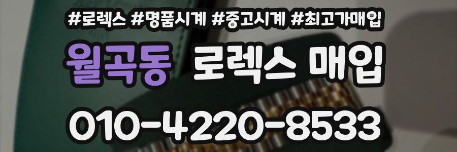 월곡동 로렉스 매입