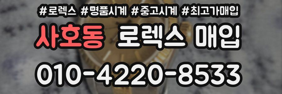 사호동 로렉스 매입