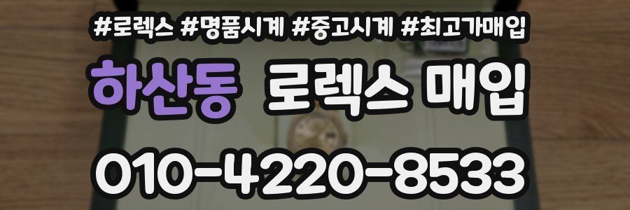 하산동 로렉스 매입