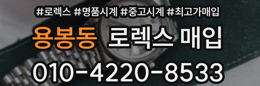 용봉동 로렉스 매입