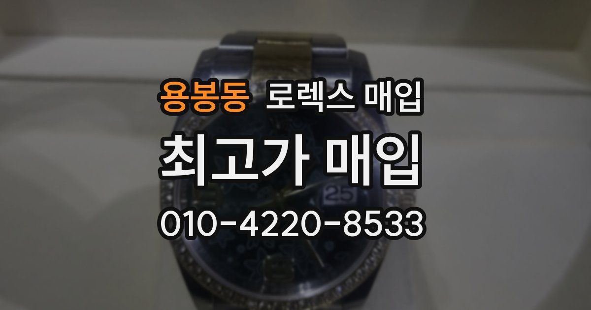 용봉동 로렉스 매입