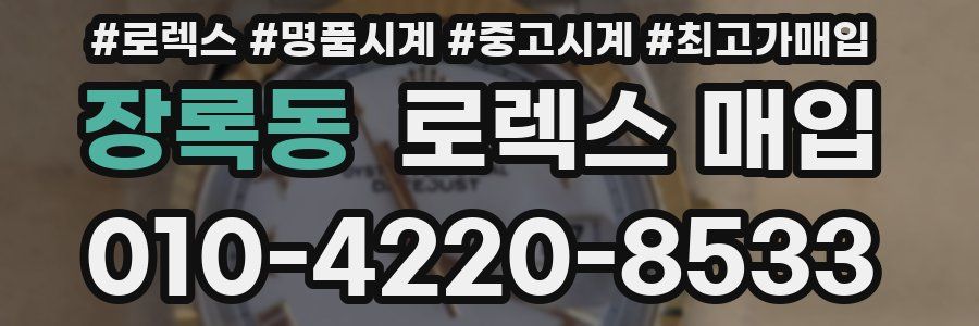 장록동 로렉스 매입
