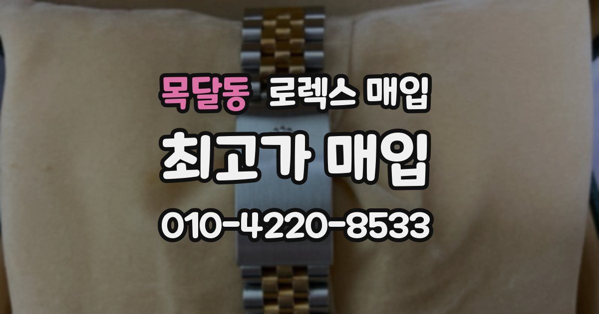 목달동 로렉스 매입