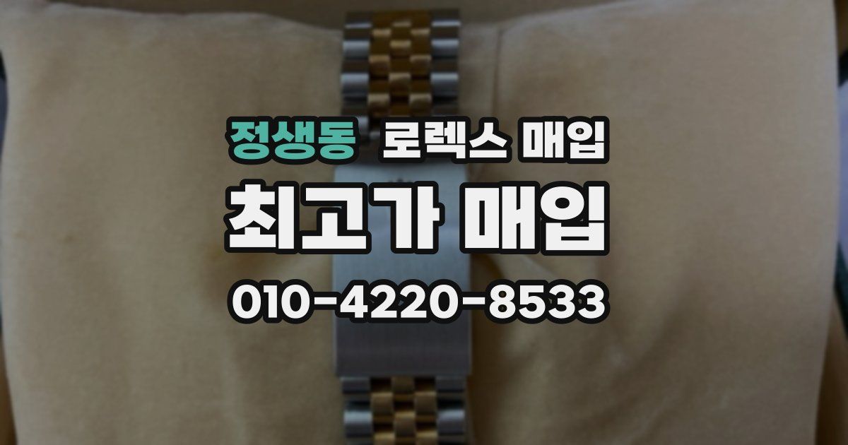 정생동 로렉스 매입
