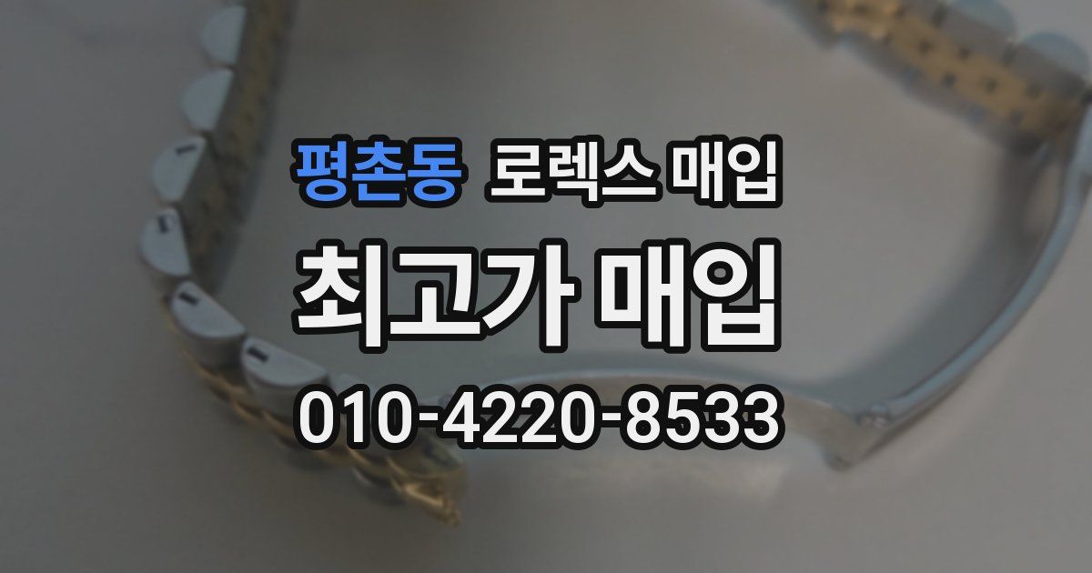 평촌동 로렉스 매입