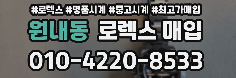 원내동 로렉스 매입