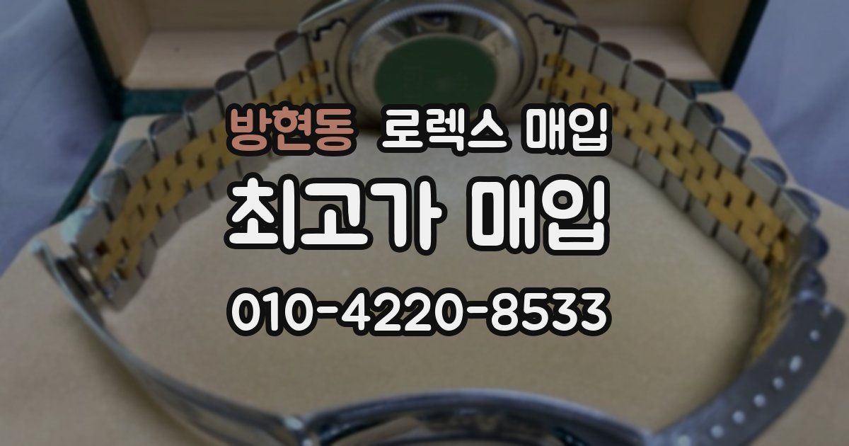 방현동 로렉스 매입