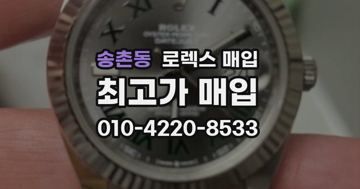 송촌동 로렉스 매입