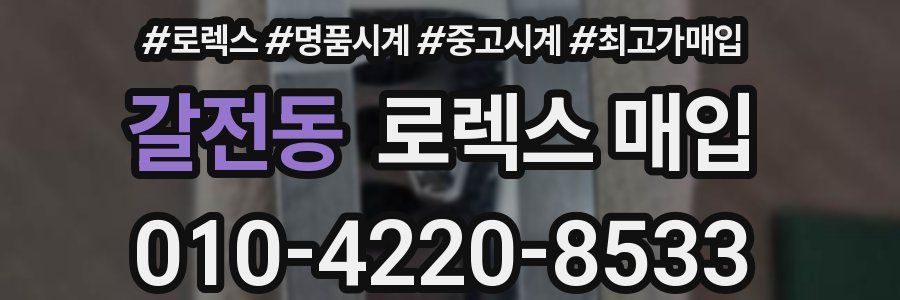 갈전동 로렉스 매입