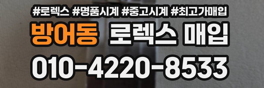 방어동 로렉스 매입