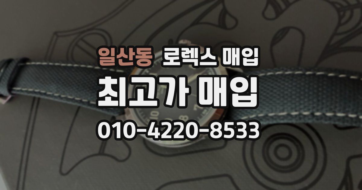 일산동 로렉스 매입